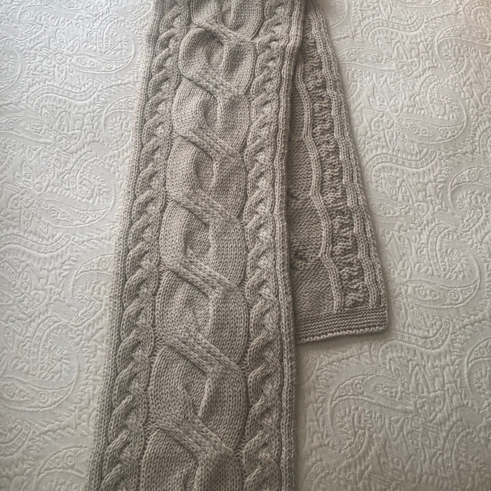 McCarthy Clan Aran Scarf, 100% Merino Wool. Made In Ireland